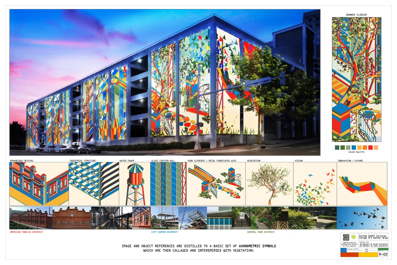 CORCORAN GARAGE ART WRAP — SmartDurham